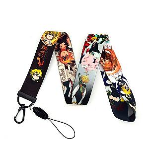 The Seven Deadly Sins Lanyard Keychain Nanatsu Not Taizai Mobile Phone Rope Cords Id AT2302 Official Merch