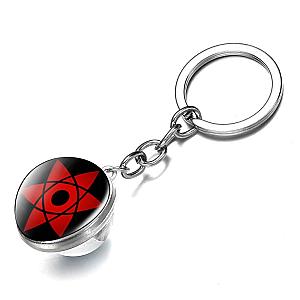 Sharingan Crystal Ball Key Animated Classic Uchiha Blood Eye Keychain Bolsa Clan AT2302 Official Merch