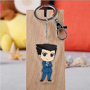 Ace Attorney Gyakuten Saiban Figure Cartoon Keychains Acrylic Pendant Keychain AT2302 Official Merch