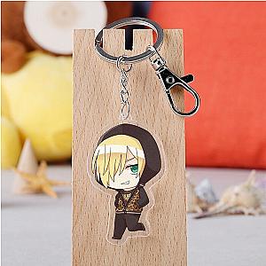 Yuri On Ice Keychain Cartoon Figure Victor Yuri Nikiforov Katsuki Acrylic Pendant AT2302 Official Merch