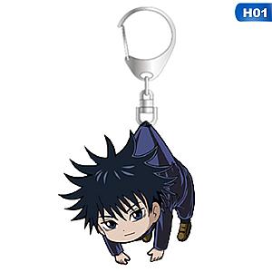 Yuji Kaisen Key Pendant Jujutsu Itadori Cute Animated Keychain Acrylic Cosplay AT2302 Official Merch