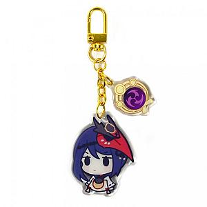 Sale Genshin Impact Acrylic Keychain Kujou Sara Cosplay Accessories Pendant Key Ring Game Fans Gift Official Merch