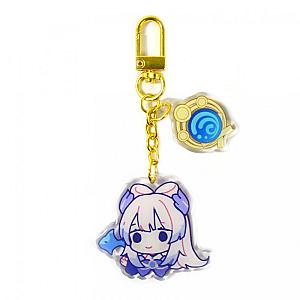 Outlet Genshin Impact Acrylic Keychain Sangonomiya Kokomi Cosplay Accessories Pendant Key Ring Game Fans Gift Official Merch