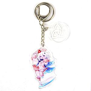 New Genshin Impact Paimon Anime Acrylic Keychain For Women Accessories Bag Pendant Key Ring Girl Gift Official Merch