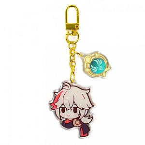 New Genshin Impact Acrylic Keychain Kaedehara Kazuha Cosplay Accessories Pendant Key Ring Game Fans Gift Official Merch