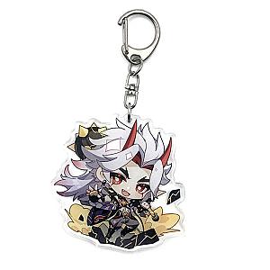 New Genshin Impact Arataki Itto Figures Acrylic Keychain G Shaped Buckle Accessories Cute Bag Car Pendant Key Ring Game Fans Gift Official Merch