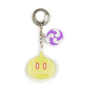 New Anime Genshin Impact Thunder Slime Acrylic Keychain Cosplay Accessories Pendant Key Ring Game Fans Gift Official Merch