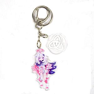 Good Genshin Impact Paimon Anime Acrylic Keychain For Women Accessories Bag Pendant Key Ring Girl Gift Official Merch