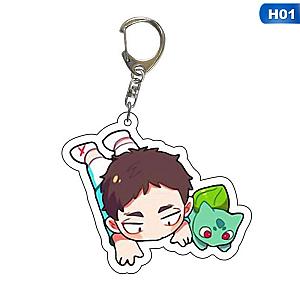 Volleyball Boy Animated Cartoon Acrylic Rubber Keychain Funny Keychain Cute Cartoon AT2302 Official Merch