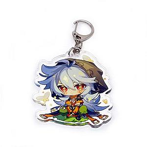 Genshin Impact Razor Figures Acrylic Keychain G Shaped Buckle Accessories Cute Bag Car Pendant Key Ring Game Fans Gift Official Merch