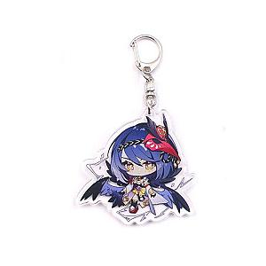 Genshin Impact Kujou Sara Figures Acrylic Keychain G Shaped Buckle Accessories Cute Bag Car Pendant Key Ring Game Fans Gift Official Merch