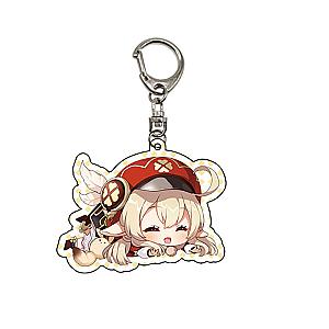 Genshin Impact Klee Anime Acrylic Keychains Accessories Car Bag Pendant Key Ring Cosplay Cute Gifts Official Merch