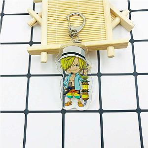 A Piece Of Double-Sided Cartoon Key Chain Nami Luffy Boa Hancock Ace Sabo AT2302 Official Merch