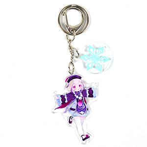 Cute Genshin Impact Qiqi Anime Acrylic Keychain For Women Accessories Bag Pendant Key Ring Girl Gift Official Merch