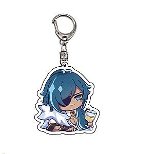 Cute Genshin Impact Kaeya Anime Acrylic Keychains Accessories Car Bag Pendant Key Ring Cosplay Gifts Official Merch