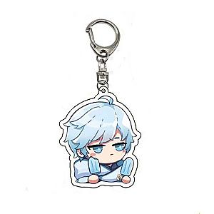 Cute Genshin Impact Chongyun Anime Acrylic Keychains Accessories Car Bag Pendant Key Ring Cosplay Gifts Official Merch