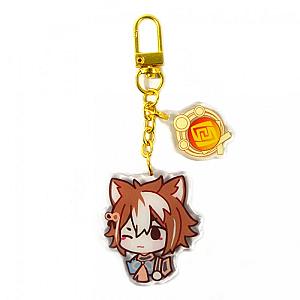 Cute Genshin Impact Acrylic Keychain Gorou Cosplay Accessories Pendant Key Ring Game Fans Gift Official Merch