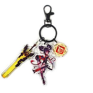 Anime Genshin Impact Xinyan Cosplay Acrylic Keychain Accessories Pendant Key Ring Game Fans Gift Official Merch