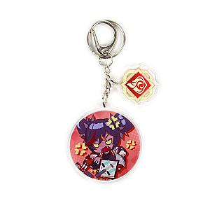 Anime Genshin Impact Xinyan Acrylic Keychain Accessories Pendant Key Ring Game Fans Cute Cosplay Gift Official Merch