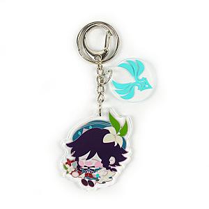 Anime Genshin Impact Venti Cosplay Acrylic Keychain Accessories Pendant Key Ring Game Fans Cute Gift Official Merch