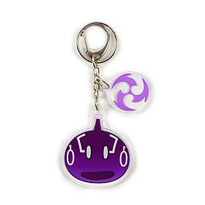 Anime Genshin Impact Thunder Slime Acrylic Keychain Cosplay Accessories Pendant Key Ring Game Fans Gift Official Merch