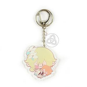 Anime Genshin Impact Lumine Cosplay Acrylic Keychain Accessories Pendant Key Ring Game Fans Cute Gift Official Merch