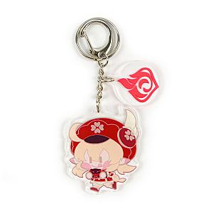 Anime Genshin Impact Klee Cosplay Acrylic Keychain Accessories Pendant Key Ring Game Fans Cute Gift Official Merch