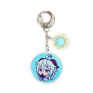 Anime Genshin Impact Ganyu Acrylic Keychain Accessories Pendant Key Ring Game Fans Cute Cosplay Gift Official Merch