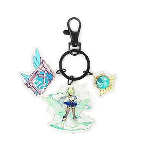 Anime Genshin Impact Acrylic Keychain Sucrose Cosplay Acrylic Accessories Pendant Key Ring Game Fans Gift Official Merch