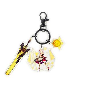 Anime Genshin Impact Acrylic Keychain Noelle Cosplay Acrylic Accessories Pendant Key Ring Game Fans Gift Official Merch