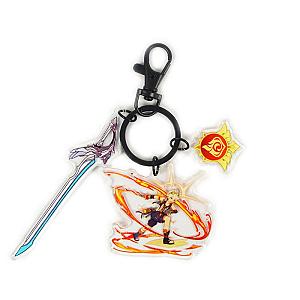 Anime Genshin Impact Acrylic Keychain Bennett Cosplay Acrylic Accessories Pendant Key Ring Game Fans Gift Official Merch