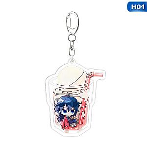 Animated Demon Slayer Key Brinco Print Ghost Keychains Choker Kamado Tanjirou AT2302 Official Merch