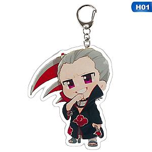 Acrylic Key Chain Obito Uchiha Itachi Deidara Sasori Cartoon Double-Sided AT2302 Official Merch