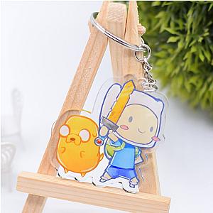 And Jake Key Sided Double Side Cute Adventure Time Keychain Acrylic Pendant Lively AT2302 Official Merch