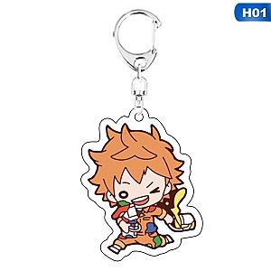 Animated Haikyu Nekoma High Volleyball Cool Acrylic Pendant Key Chain AT2302 Official Merch