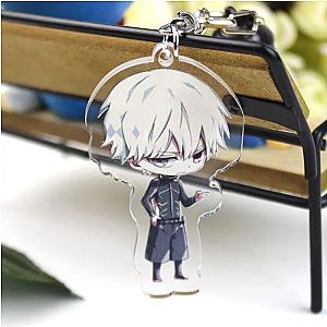 Animated Ghoul Ken Kaneki Key Acrylic Printed Double Sided Key Ring Pendant Car AT2302 Official Merch