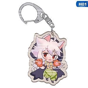 Animated Fashion Style Genshin Impact Zhongli Diluc Venti Paimon Base Key Chain AT2302 Official Merch