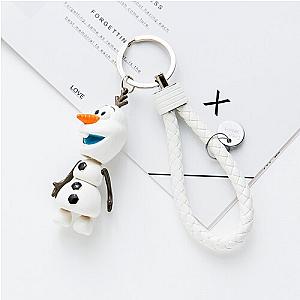 Animated Snowman 2 Key Charms Frozen Olaf Snowman Cartoon Keychain Trinket AT2302 Official Merch