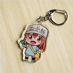 Anime Cells At Work! Acrylic Jewelry Chain Kawaii Cartoon Figure Key Bag Women AT2302 Official Merch