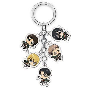 Attack On Titan Cartoon Figure Captain Allen Key Chain Acrylic Pendant AT2302 Official Merch