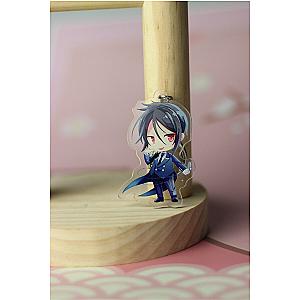 Black Butler Key Chain Acrylic Shipping Animated Key Key Women Jewelry Bag AT2302 Official Merch