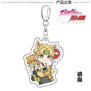 Bizarre Adventure Key Chain Acrylic Animated Cartoon Figure Jotaro Kujo Kira AT2302 Official Merch