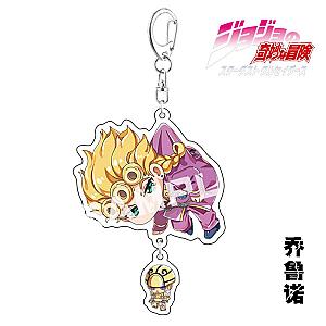 Bizarre Adventure Jojo Keychains Key Chain Man Women Supplied Accessories Bag Pendant Cute AT2302 Official Merch