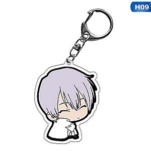 Anime Keychain Ichigo Kurosaki Acrylic Rukia Kuchiki Byakuya Grimmjow Jeagerjaques AT2302 Official Merch