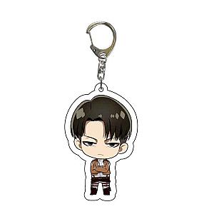 Attack On Titan Q Version Cartoon Printed Acrylic Key Figures Anime Pendant AT2302 Official Merch