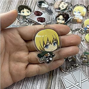 Attack On Titan Eren Jaeger Levi Ackerman Key Pendant Acrylic Cosplay Two Faces AT2302 Official Merch