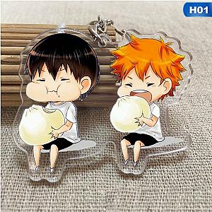 Collection Of Animated Cartoon Key Pendant Haikyu Nekoma High Volleyball Kozume AT2302 Official Merch