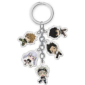 Clover Pendants Key Animated Cartoon Figure Burakku Kuroba Bags Hanging Car AT2302 Official Merch