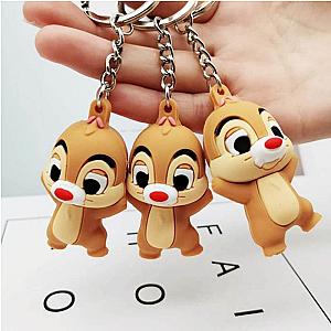 Cute Animated 3D Keychain Squirrel Keychain Bag Gift For Women Girls Pendant Figure AT2302 Official Merch