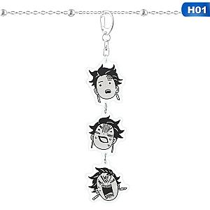 Cosplay Demon Slayer Key: Key Pendant Long Acrylic Kimetsu No Yaiba AT2302 Official Merch